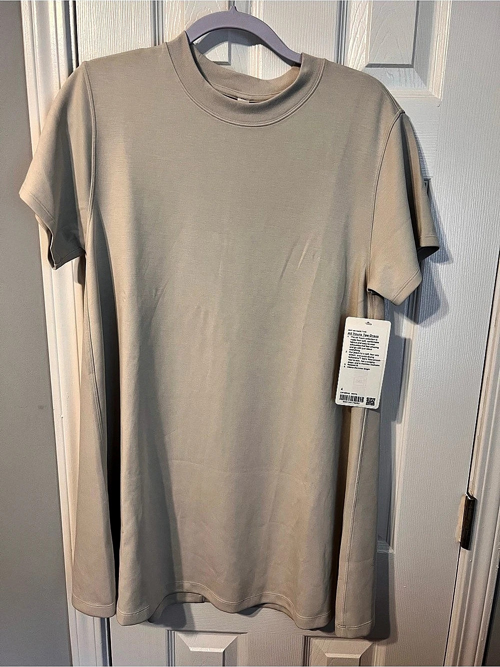 lululemon All Yours Tee Dress Mini Dress in Gray Size 4 NWT